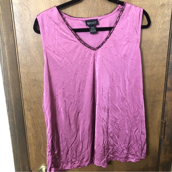 Lane Bryant Tops Lane Bryant 82 Sparkling Sleeveless Top Poshmark